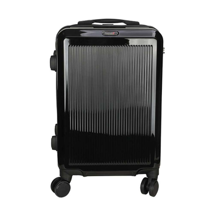 Travello Royal Zipper Luggage Suitcase 20" Black/Red/Blue