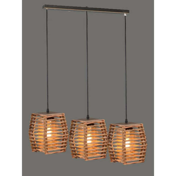 Fantasy Bamby 3 Pendant Wood Finish Light