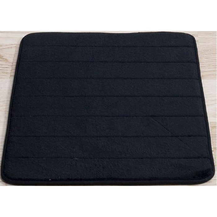 Wollaton Anti-Slip Bathroom Mat Memory Foam 500 x 800 x 10mm Black