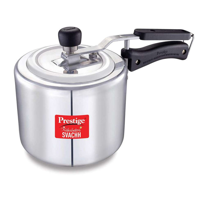 Prestige Nakshatra Plus Svachh Aluminium Straight Wall Inner Lid Pressure Cooker 3L