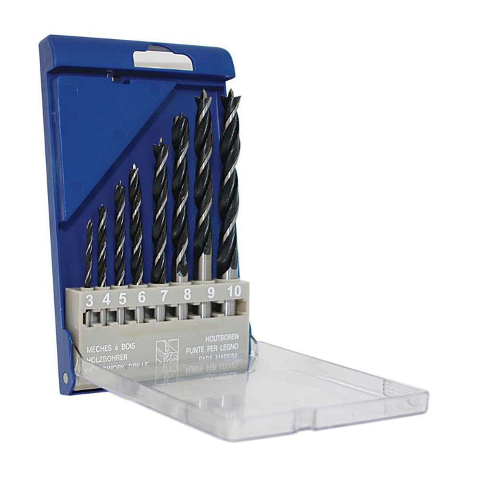 Makita Brad Point Wood Drill Bit Set 8pc 3-10mm