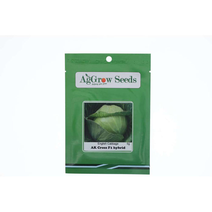 AgGrow English Cabbage (Gobi) Seeds Ak Cross F1 Hybrid 5g