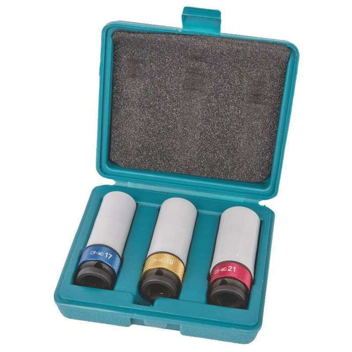 Makita Impact Socket Set 3pc Metric 1/2" Square Drive