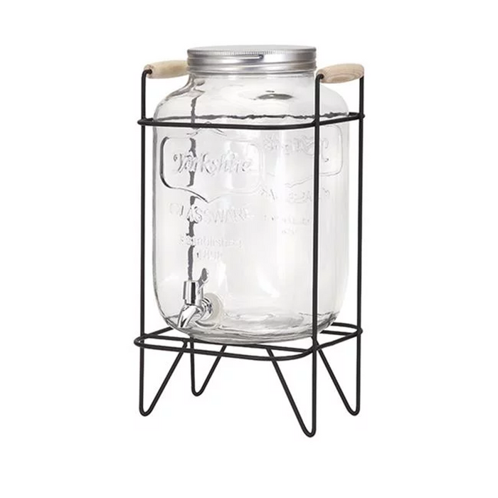 Glass Beverage Dispenser 8L Stand