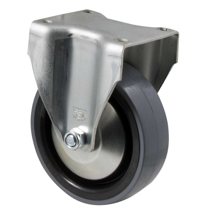 Fallshaw J-Castor 125 x 32mm Grey PU Fixed 300kg
