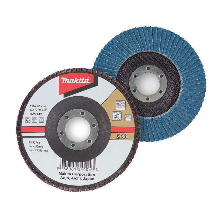 Makita Flap Disc 125mm x 60G Ferrous Metal