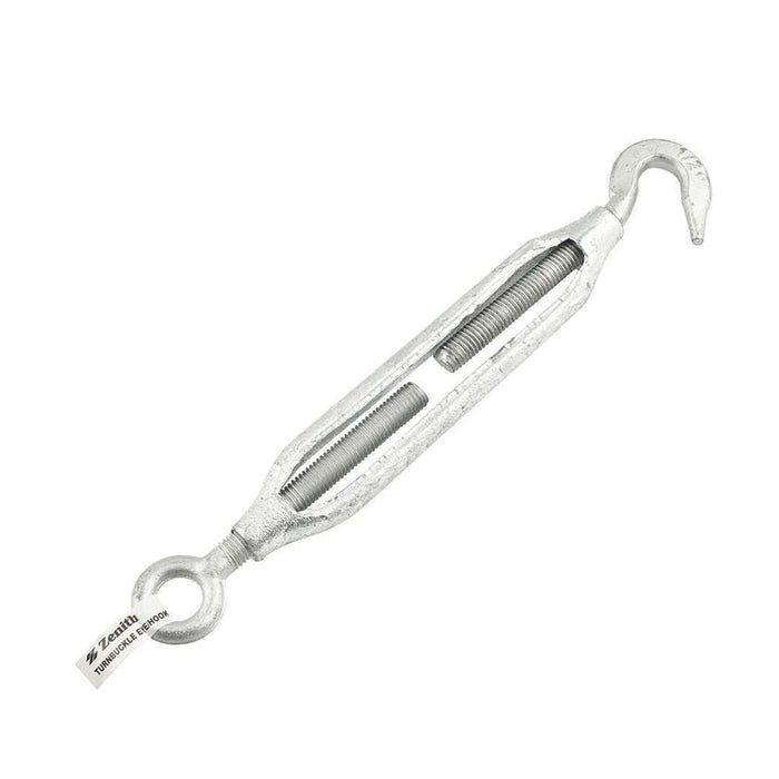 Zenith Turnbuckle 12mm Hook & Eye Galv