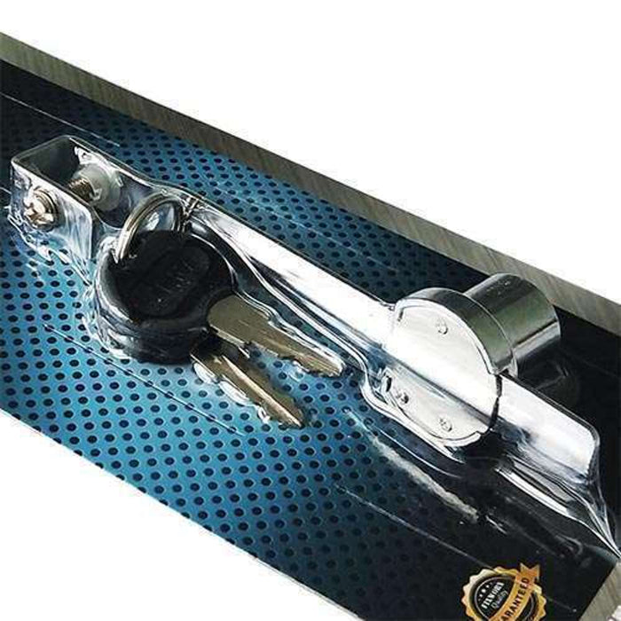 Fixworx Sliding Glass Lock for Cabinet + 2 Keys CP 120mm