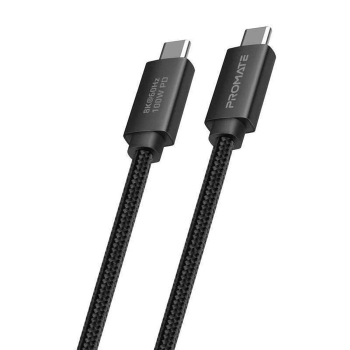 Promate USB 4.0 ThunderBolt Enabled USB-C Cable 100W 8K HDMI
