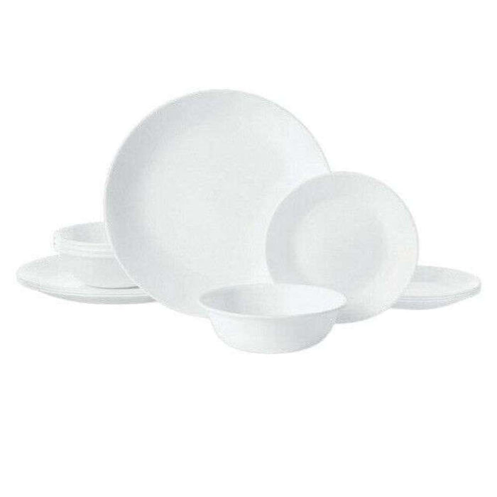 Corelle Classic Dinner Set 12pc Winter frost White (2)