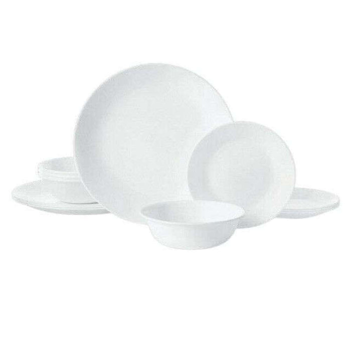 Corelle Classic Dinner Set 12pc Winter frost White (2)