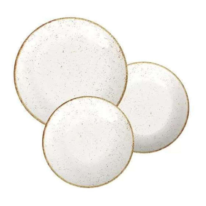 Tramontina Porcelain Rustico Marrom Plates 12pc