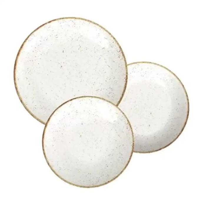 Tramontina Porcelain Rustico Marrom Plates 18pc