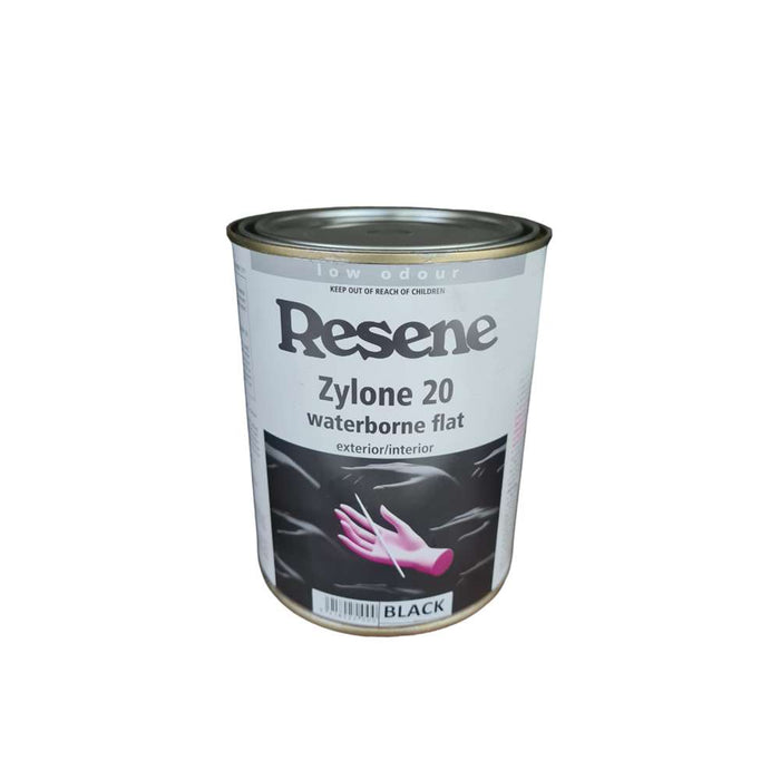 Resene Zylone Flat Acrylic Black 1L