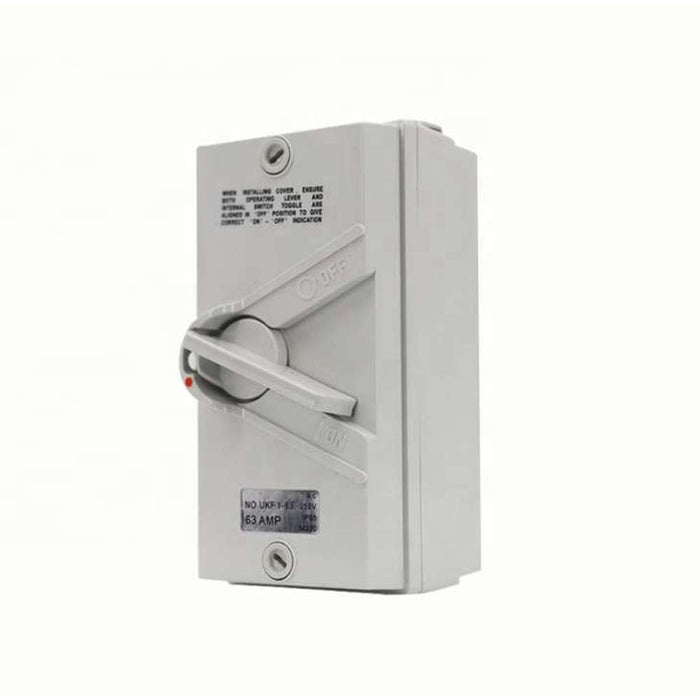 Hepol 3 Pole Weatherproof Isolator 20A