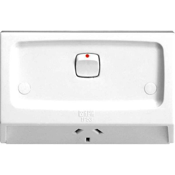 HPM Switch Weatherproof 10A Single P/Point