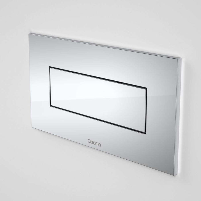 Caroma Invisi II Metal Rectangle Single Flush Panel & Button Kit Satin