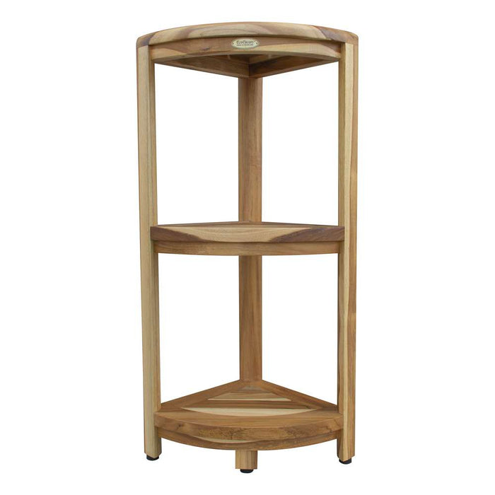 Shower Caddy Rack 3-Tier Brown 30 x 13 x 58cm