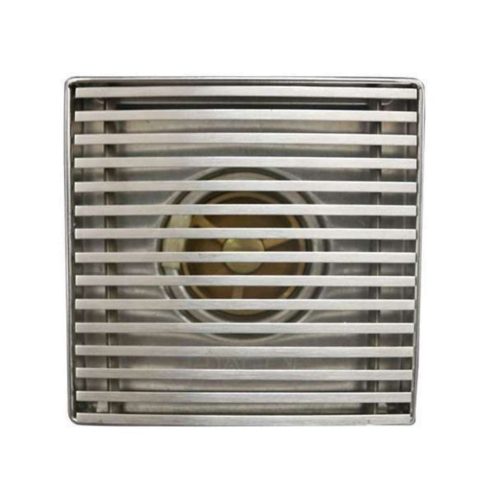 WR Inner Fold Edge S/S Square Drain Grating 100 x 100 x 18mm