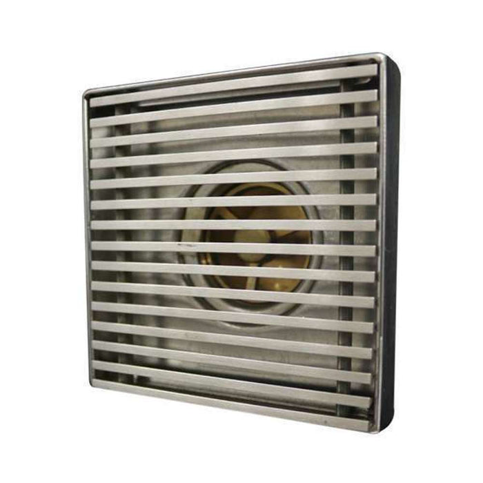 WR Inner Fold Edge S/S Square Drain Grating 100 x 100 x 18mm