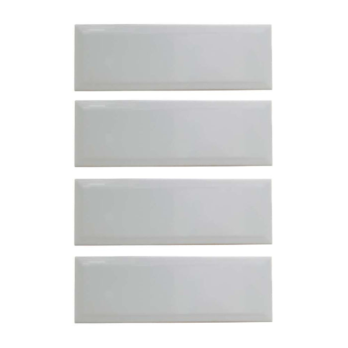 Hallsun Wall Tile 300x100 #B1300-B Ceramic White Gloss (40pc/1.2sqm Ctn)