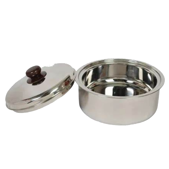 Stainless Steel Roti Dabba 21cm with Knob 26g No.14