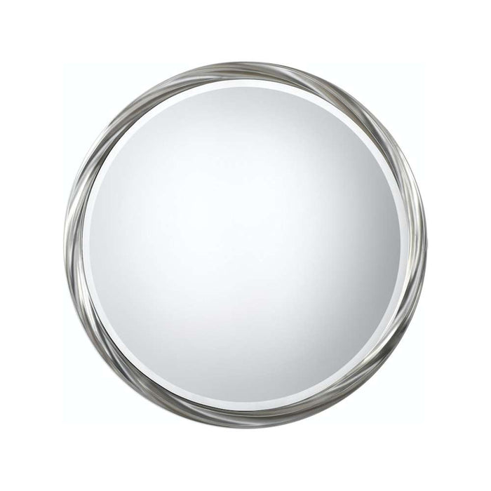 Mirror 54cm Round Silver