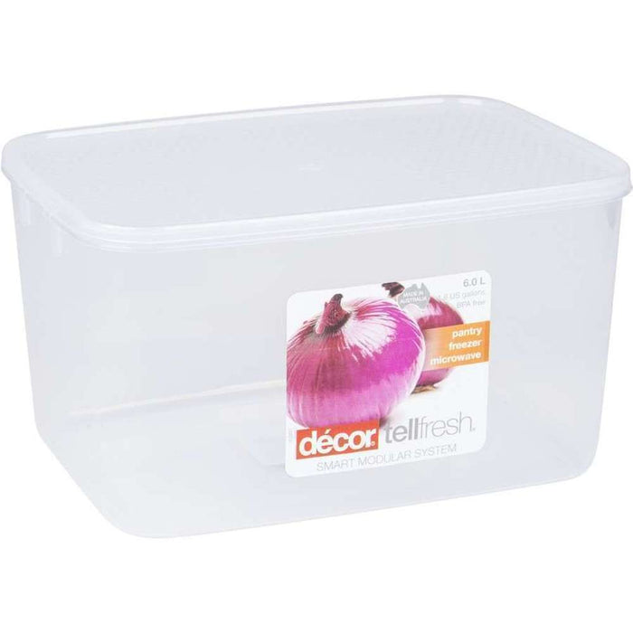 Decor Tellfresh Oblongong 6L PVC Storage Box