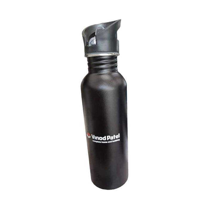 Stainless Steel Water Bottle Vinod Patel Logo (2)