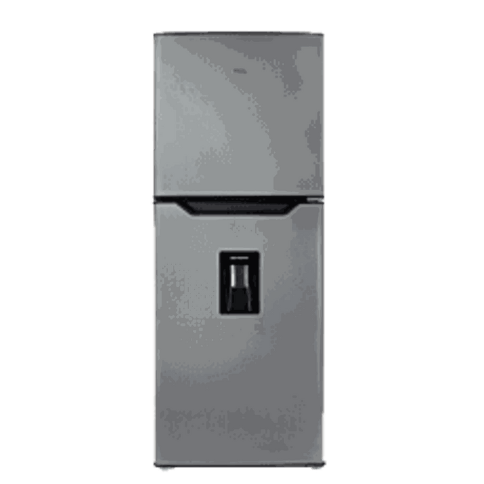 TCL Top Mount Fridge 2 Door 332L Silver with Water Dispenser