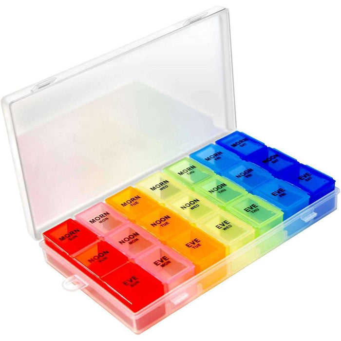 UBL Pill Box Organiser Coloured