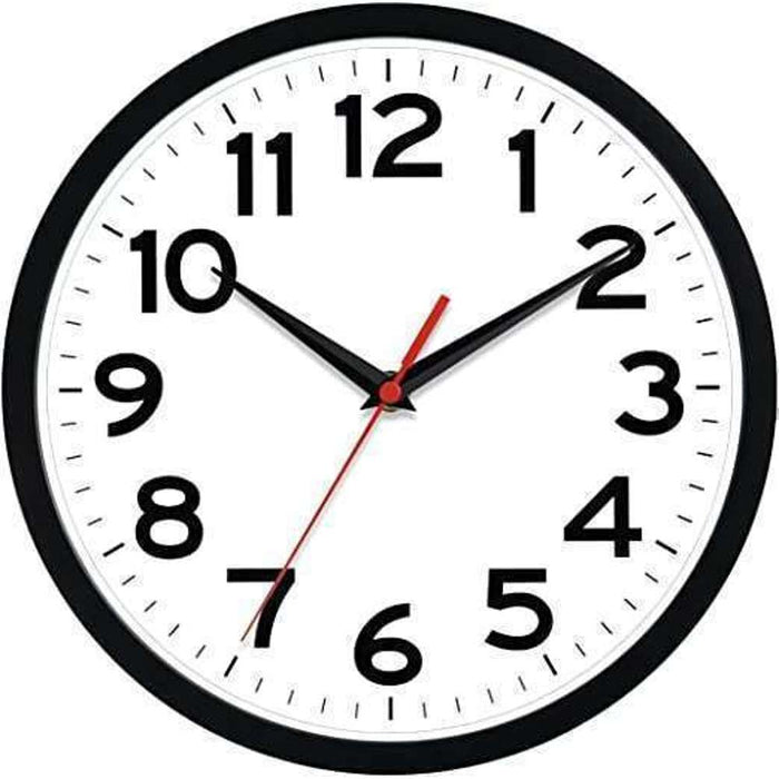 UBL Wall Clock w/ Big Numbers 25cm