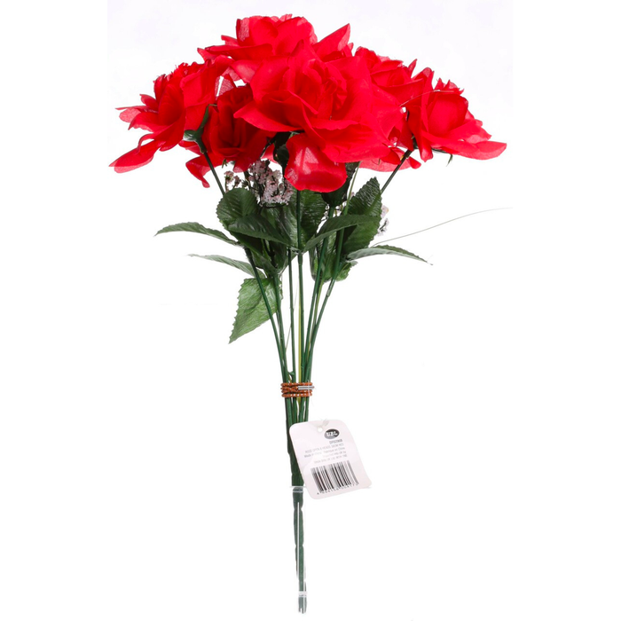 UBL Rose Open 8 HD Red 38cm Flowers