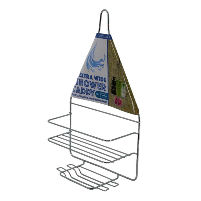 UBL Shower Caddy Chrome 10 x 25 x 44cm