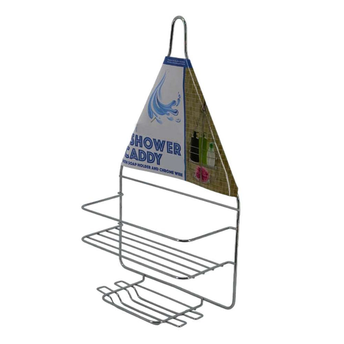 UBL Shower Caddy Chrome 10 x 15 x 34cm