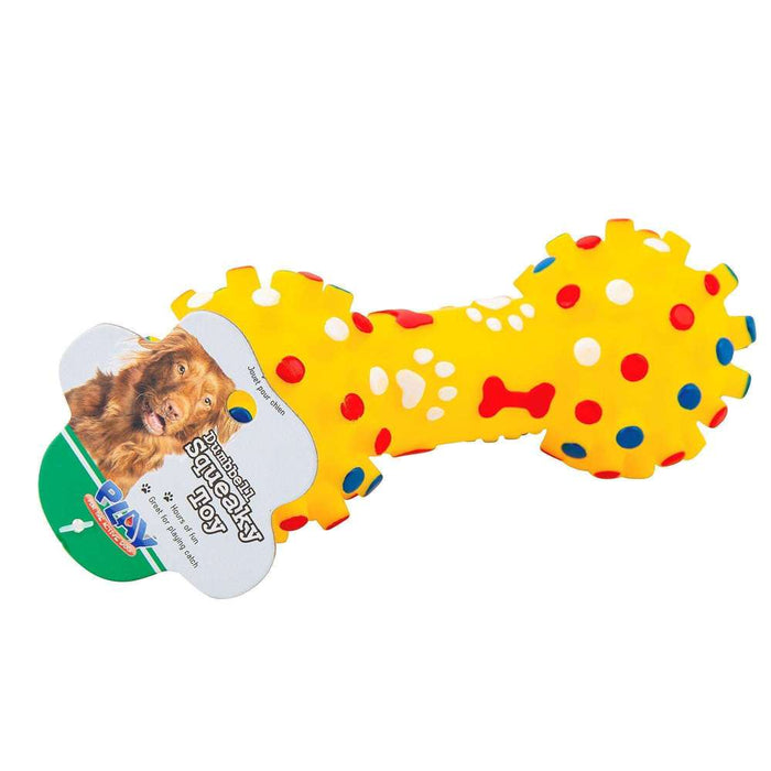 UBL Dog Dumbbell Squeaky Toy