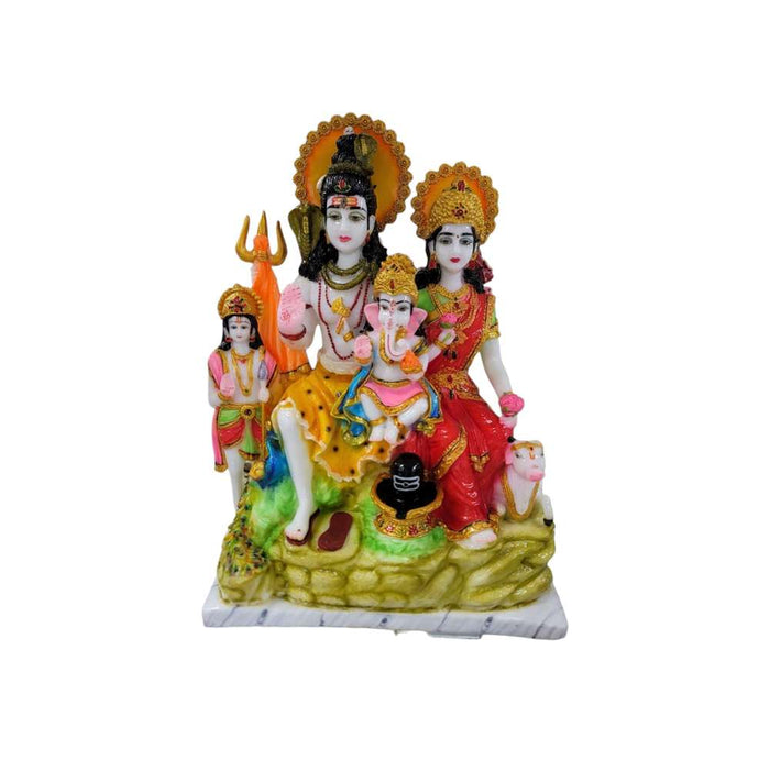 Shiv Parivar Fountain Statue 17"