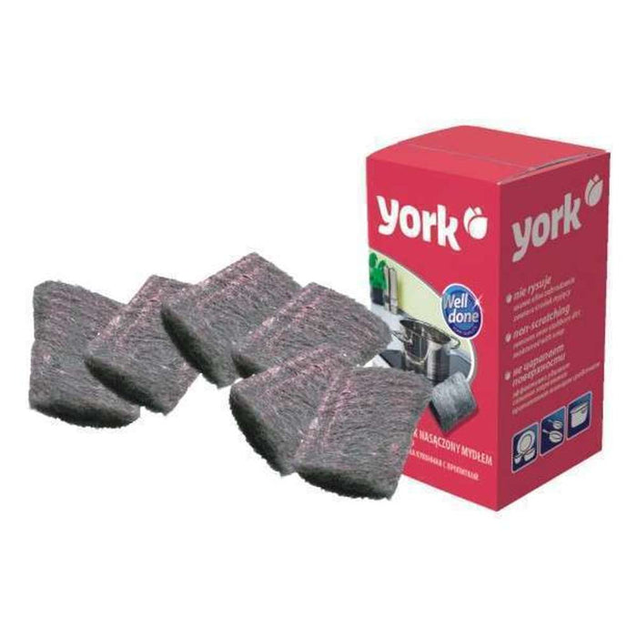 York Steel Wool Soap 6pc