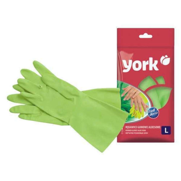 York Rubber Gloves Aloe Vera S/M/L