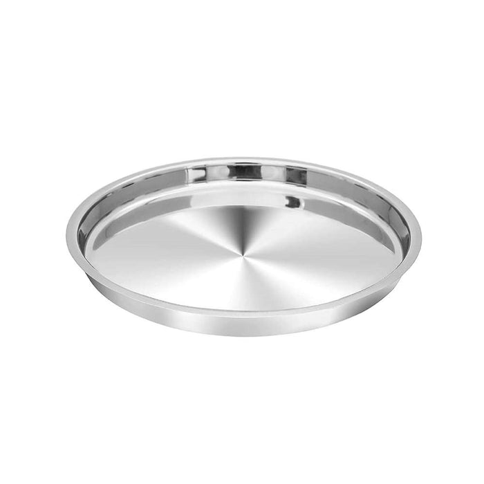 Stainless Steel Patti Khumcha Plate