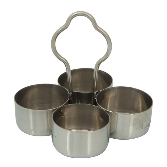 Stainless Steel Kumkum Stand Chaumukh Vati