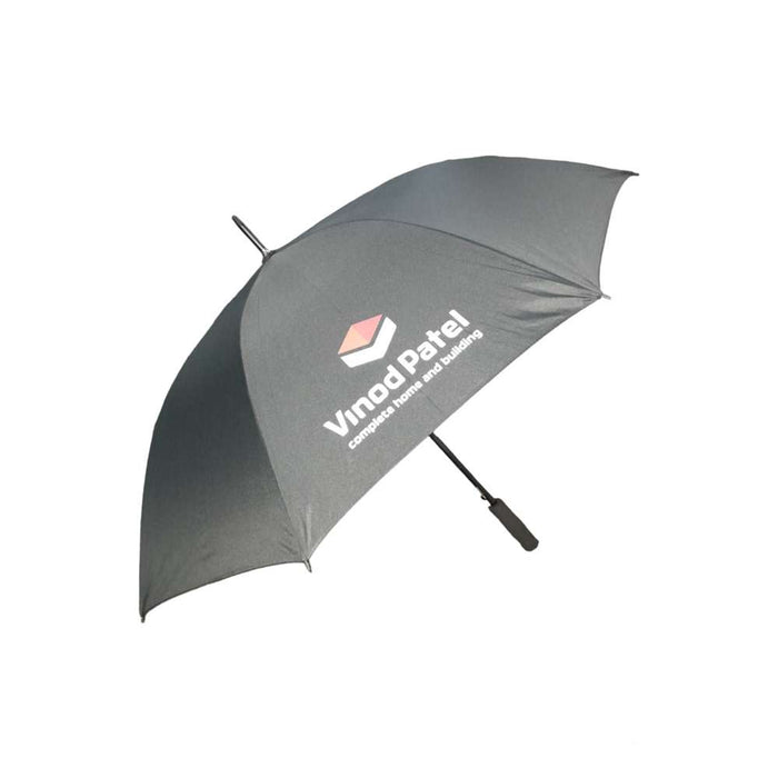 Umbrella 8 Rim 70cm Black w/ Vinod Patel Logo
