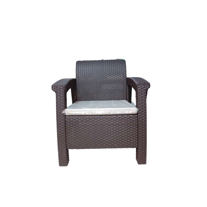 Nilkamal Single Seater Outdoor Sofa Season Rust Brown
