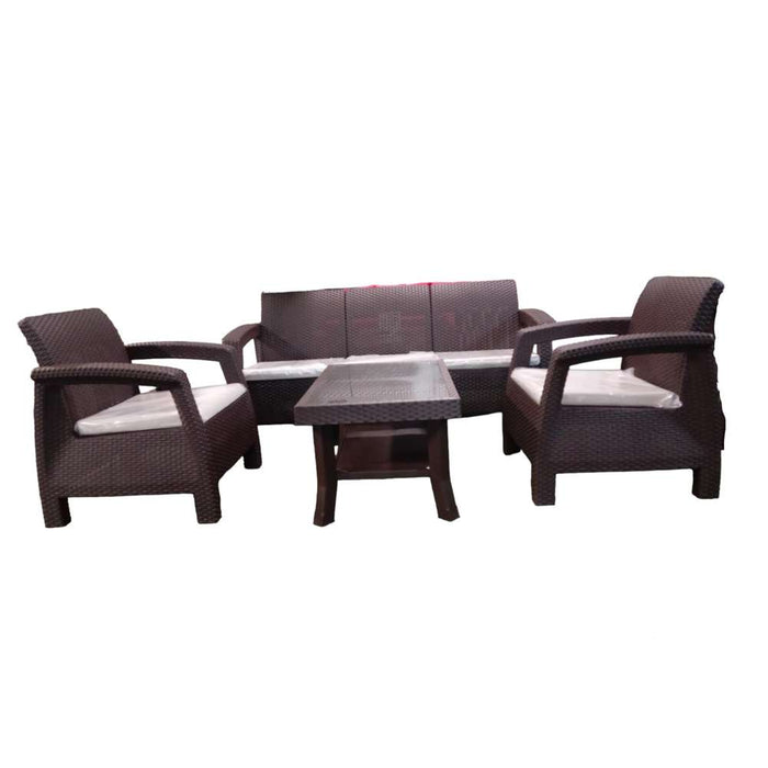 Nilkamal 3+1+1 Outdoor Sofa with Coffee Table