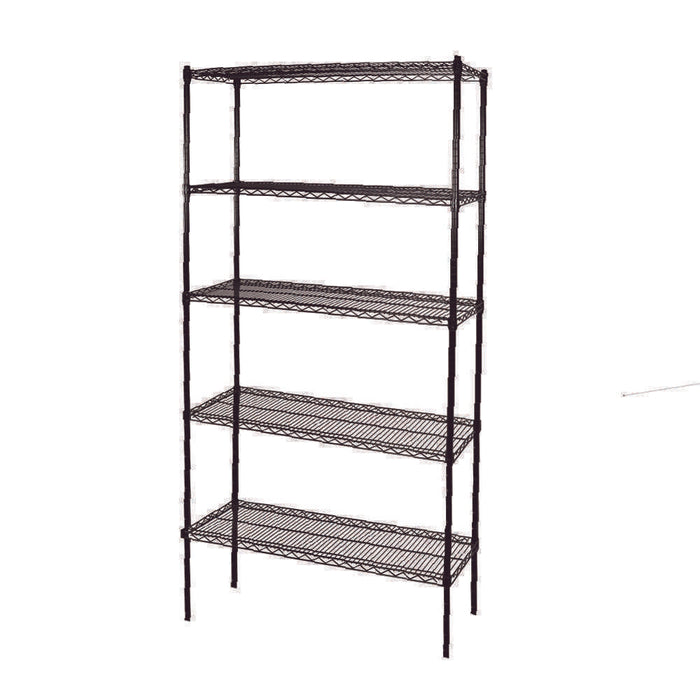 Ava 5 Tier Adjustable Metal Shelving Rack