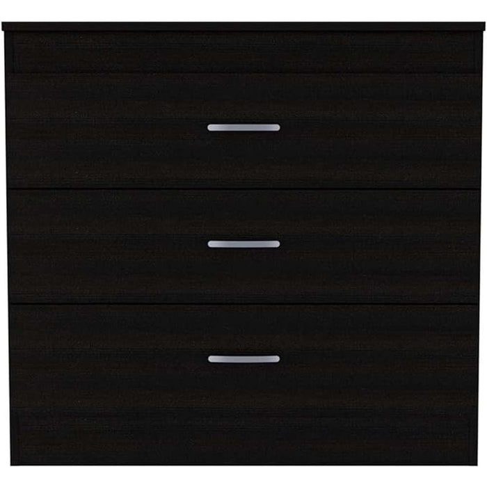 Modern 3 Drawer Dresser Dark Stain