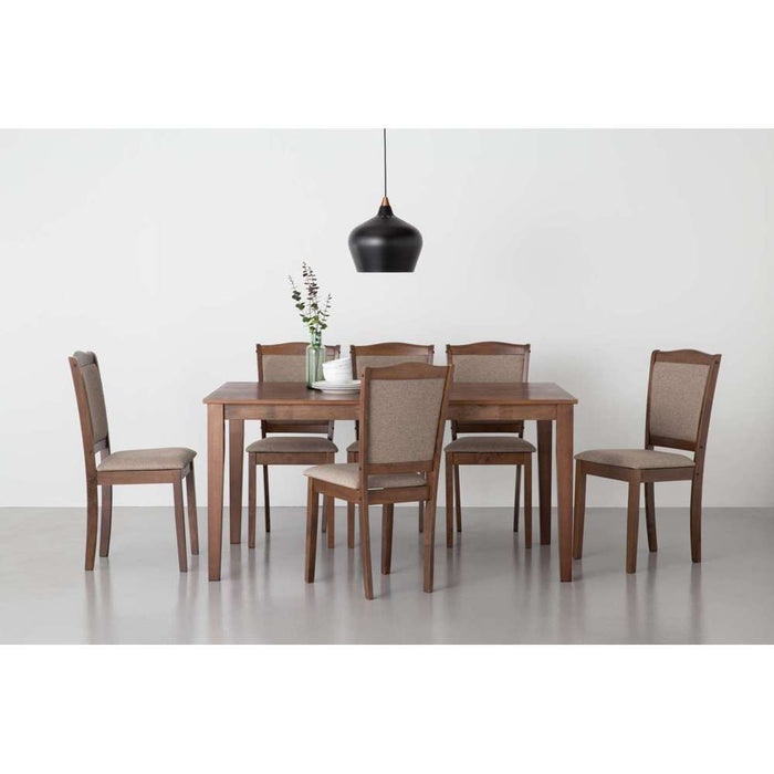 Ivan Paco Dining Set 7pc Cocoa No Warranty