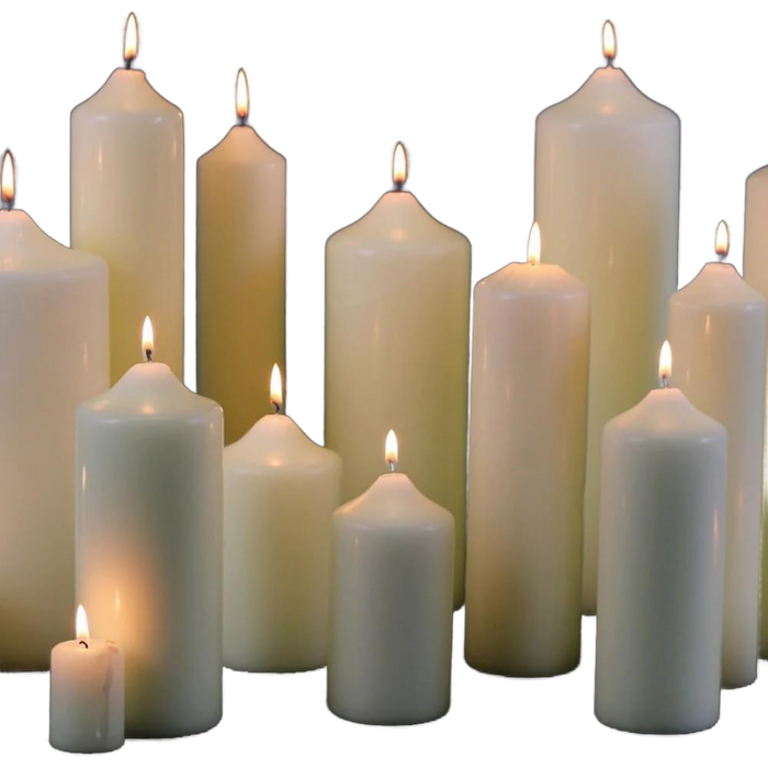Tower Candle Medium 190 x 20mm (6pk)
