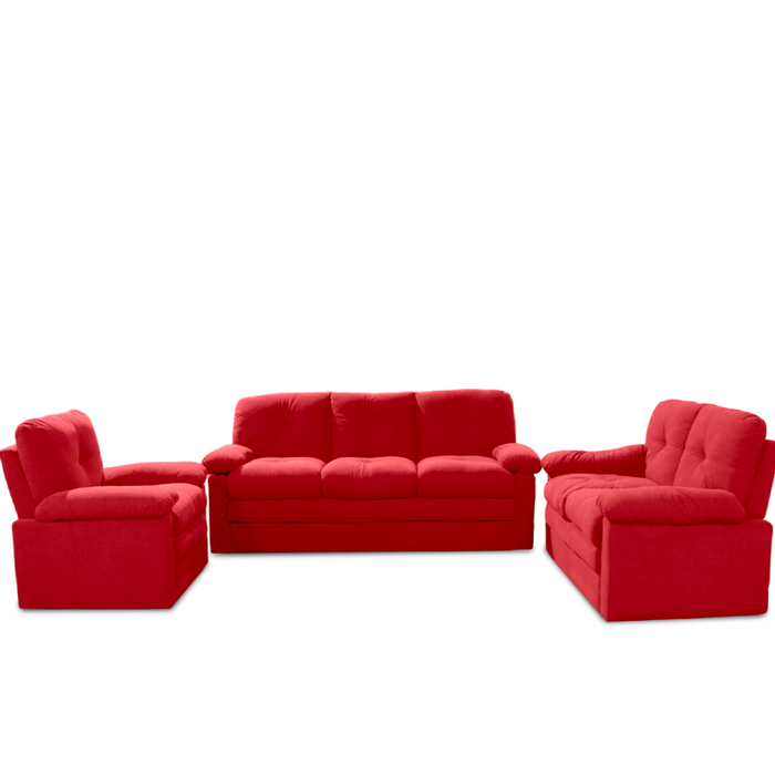 Bless 3+2+1 Fabric Sofa Dark Red #Billy 1324 Wty: 12M