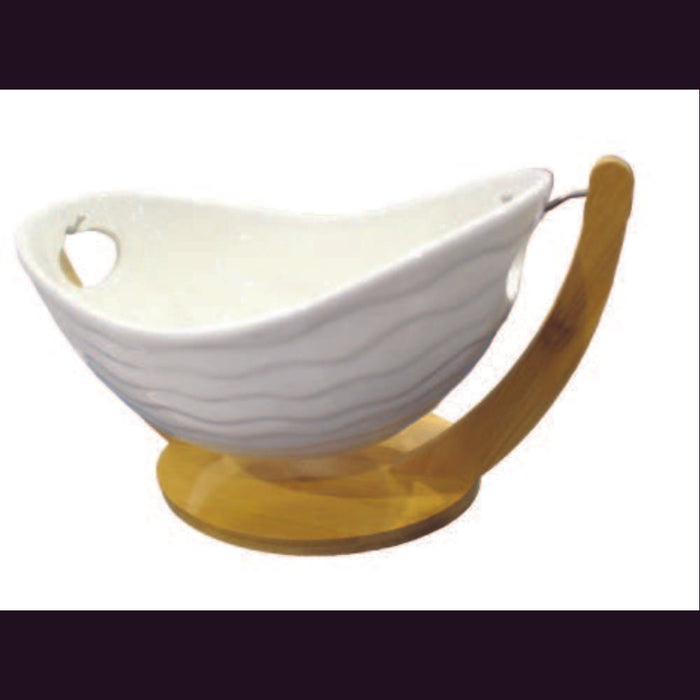 Ceramic Bowl with Stand  (1)